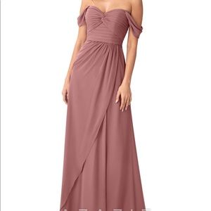Azazie Desert rose size 8. Never worn. NWT. Perfect bridesmaids or prom dress.